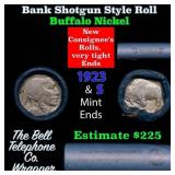 Buffalo Nickel Shotgun Roll in Old Bank Style 