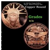 1oz .999 Fine Copper Bullion Round - Statue of Lib
