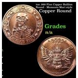 1oz .999 Fine Copper Bullion Round - Memento Mori