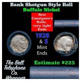 Buffalo Nickel Shotgun Roll in Old Bank Style 
