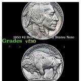 1953 $2 Red Seal United States Note Grades vf++