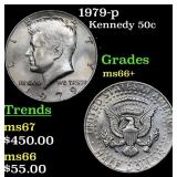 1979-p Kennedy Half Dollar 50c Grades GEM++ Unc