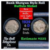 Buffalo Nickel Shotgun Roll in Old Bank Style 