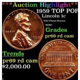 ***Auction Highlight*** 1959 Proof Lincoln Cent TO