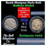 Buffalo Nickel Shotgun Roll in Old Bank Style 