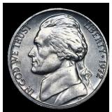 1972-p Jefferson Nickel 5c Grades GEM+ 5fs