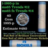 BU Shotgun Jefferson 5c roll, 1995-p 40 pcs Brandt