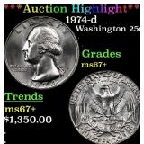 ***Auction Highlight*** 1974-d Washington Quarter