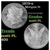 1879-s Morgan Dollar $1 Grades GEM Unc PL