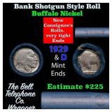 Buffalo Nickel Shotgun Roll in Old Bank Style 