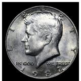 1982-p Kennedy Half Dollar 50c Grades GEM Unc