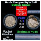 Buffalo Nickel Shotgun Roll in Old Bank Style 