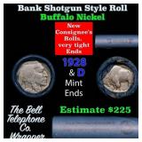 Buffalo Nickel Shotgun Roll in Old Bank Style 