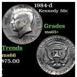 1984-d Kennedy Half Dollar 50c Grades GEM+ Unc