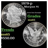 1879-p Morgan Dollar $1 Grades GEM Unc
