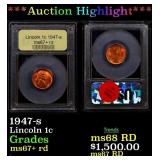 ***Auction Highlight*** 1947-s Lincoln Cent 1c GEM