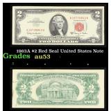 1963A $2 Red Seal United States Note Grades Select