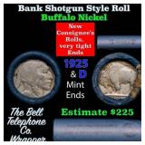 Buffalo Nickel Shotgun Roll in Old Bank Style 