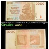 2008 Reserve Bank of Zimbabwe 20,000 Dollars Hyper