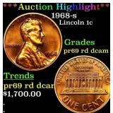 ***Auction Highlight*** 1968-s Proof Lincoln Cent