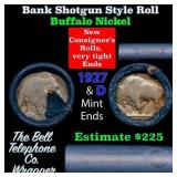 Buffalo Nickel Shotgun Roll in Old Bank Style 