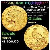 ***Major Highlight*** 1911-p Gold Indian Quarter E