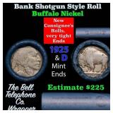 Buffalo Nickel Shotgun Roll in Old Bank Style 
