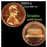 2001-s Proof Lincoln Cent 1c Grades GEM++ Proof De