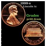 1999-s Proof Lincoln Cent 1c Grades GEM++ Proof De