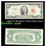 1963A $2 Red Seal United States Note Grades Choice