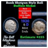 Buffalo Nickel Shotgun Roll in Old Bank Style 