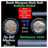 Buffalo Nickel Shotgun Roll in Old Bank Style 