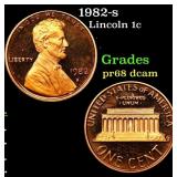 1982-s Proof Lincoln Cent 1c Grades GEM++ Proof De