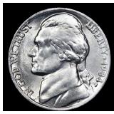 1984-p Jefferson Nickel 5c Grades GEM++ Unc