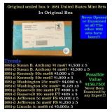 Original sealed box of 5x 1981 United States Mint