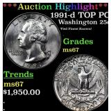 ***Auction Highlight*** 1991-d Washington Quarter