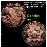 1oz .999 Fine Copper Bullion Round - "Drop Bear" S
