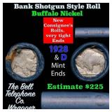 Buffalo Nickel Shotgun Roll in Old Bank Style 
