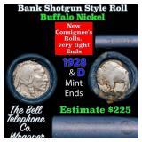 Buffalo Nickel Shotgun Roll in Old Bank Style 