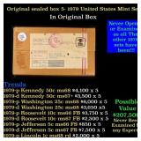 Original sealed box of 5x 1979 United States Mint