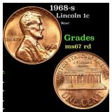 1968-s Lincoln Cent 1c Grades GEM++ Unc RD