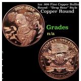 1oz .999 Fine Copper Bullion Round - "Drop Bear" S