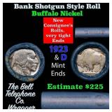 Buffalo Nickel Shotgun Roll in Old Bank Style 