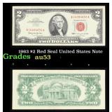 1963 $2 Red Seal United States Note Grades Select