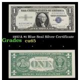 1957A $1 Blue Seal Silver Certificate Grades Gem C