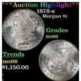 ***Major Highlight*** 1878-s Morgan Dollar $1 ms66