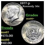 1977-p Kennedy Half Dollar 50c Grades GEM++ Unc