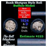 Buffalo Nickel Shotgun Roll in Old Bank Style 