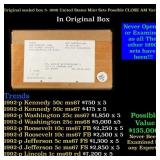 Original sealed box of 5x 1990 United States Mint