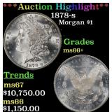 ***Major Highlight*** 1878-s Morgan Dollar $1 ms66
